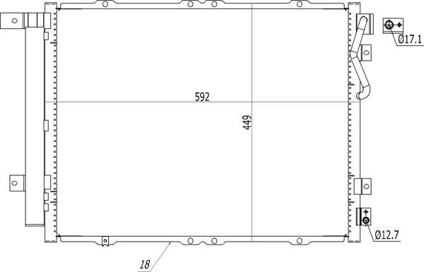 CHLADIČ DO KLIMAT.KIA SORENTO I 02- HART 621655