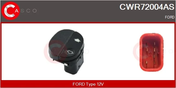 Spínač, zvedací zařízení oken CASCO CWR72004AS