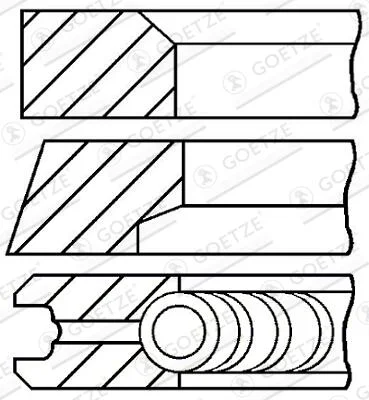 Sada pistnich krouzku GOETZE ENGINE 08-445100-00 – OE 23040-23300