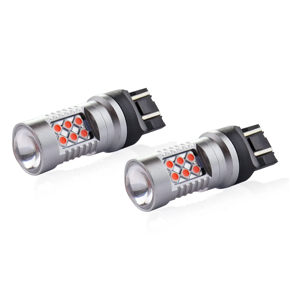 ZAROWKI LED CANBUS 24SMD T20 WR21/5W ČERVENÁ AMIO 02581 - Obrázek 2