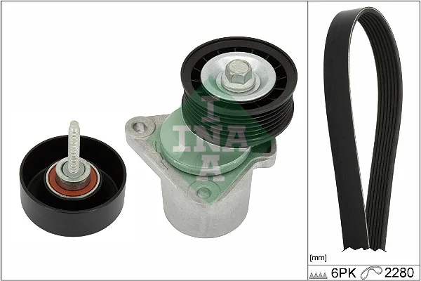 Sada žebrovaných klínových řemenů Schaeffler INA 529039810