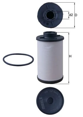 Hydraulický filtr, automatická převodovka MAHLE HX132D